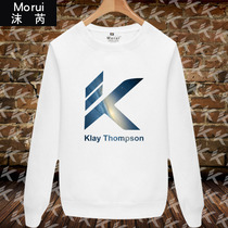 Clay Thompson leisure basketball sports round neck sweater pullover Terry thin men and women long sleeve running clothes