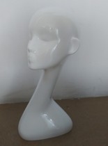 Supply jewelry store head mold high-grade glass fiber reinforced plastic head white head hair table hair head mold