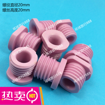 Mechanical textile accessories Ceramic threading Threading Porcelain Eyelet External Diameter 20mm High 20mm Holes 9mm Screw Thread