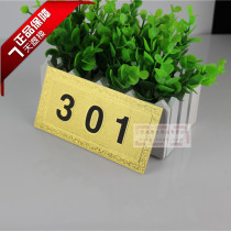 Golden Jinbo house number Universal house number Gold foil paper house number Hotel door room number