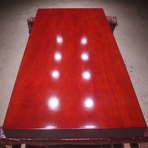 Size: 126 * 60 5 * 8 African red flowers pear large plate solid wood log tea table tea table tea plate spot desk