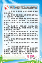 494 decoration poster display board printed sticker material 188 Children steamed rice boiled soy milk room hygiene system