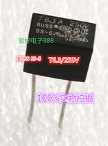 BUSS SS-5 Imported black plastic square square fuse fuse tube T4AT5A T6 3 250V