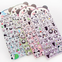 Harry Stickers Animal Stickers Panda 3D Lenticular Stickers Bubble Stickers Super cute Rolling Panda hand account Stickers Diary Stickers