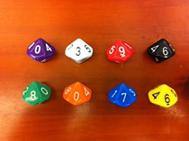 10-sided(0-9)Yu-gi-oh Dice dice dice DND sieve Kids 99 multiplication addition subtraction practice