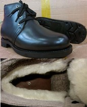 3516 retro high-waisted fur shoes 15 winter ship sailors work wool shoes mens short tube submarine cotton shoes