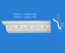 Factory direct gypsum line European gypsum dart top corner line hot selling carved line boutique gypsum line A154