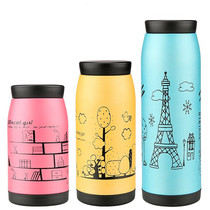 Korean Version Stainless Steel Vacuum Insulated Cup Big Belly Cup Often Cute Couple Creative Portable Men And Womens Water Glasses