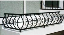 New wrought iron balcony guardrail European-style bay window anti-theft hall partition screen wall decoration stair railing handrail