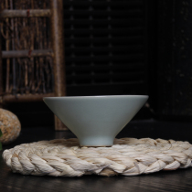 Ru kiln Doujia Cup exquisite ml handmade embryo tea cup celadon kung fu tea set Master Cup Tea Cup ceramic cup