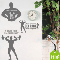 Itie love stickers wall stickers paper gym weight loss exercise Exercise Sports glass window decoration stickers-Mr. Bodybuilding