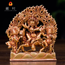 Tibetan Buddhism Mysuru Buddhist Buddhas swaying pieces Nepal imported handmade full-olique gold 12 cm auspicious day Mother Buddha statue