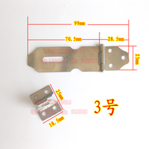 Stainless steel lock wooden door lock drawer lock drawer lock wardrobe Lock 3 lock catch lock buckle buckle