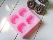 30 gr Four Holes Mooncake Handmade Soap Mold Handmade Soap Mold Soap Mold Soap Base Mold Q036