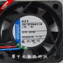 Original German Ebm-papst fan for sale TYP 412F 12V 24v 4010 0 7W