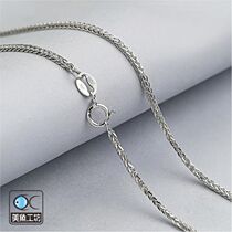 S925 silver chain necklace Xiao Bang chain snake bone chain silver chain sub-ornament Korean version silver matching chain sweater chain