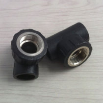 PE water pipe joint pe water pipe socket type inner wire tee pipe fitting DN20 four points to DN110