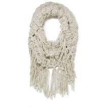 100% UK imported IMPULSE WOMENS BIG knitted ladies scarf cream color spot