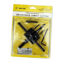 Alloy adjustable woodworking hole opener aircraft type hole opener 30-120mm free cone aircraft opening drill