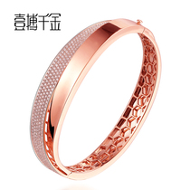 A thousand gold white 18k wedding diamond bracelet female jewelry naked diamond custom Pt950 platinum diamond bracelet