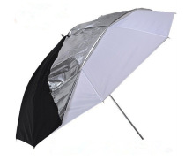 Factory direct 33 inch 83cm double-layer outer black inner white umbrella two-in-one unloading umbrella photography umbrella reflective photography equipment