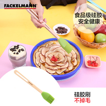 Fakman Beech handle soft silicone brush barbecue brush high temperature baking seasoning brush food oil brush egg brush