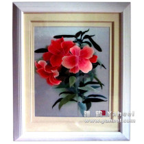 Pure Hand Embroidered Fairy to Haitang Xiang Xiang Embroidered Bouquets and Decorative Paintings for Old Foreign Pine embroiderers