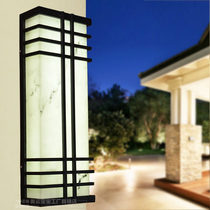Outdoor wall lamp European style LED imitation marble lamp Villa wall welcome lamp lobby hotel engineering wall lamp outdoor lamp