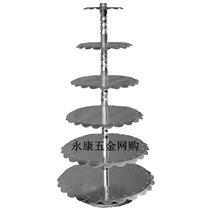 Baking tool single-column aluminum cake shelf 6 or 7 layers wedding props birthday bracket 6 or 7 layers festive