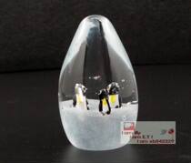 Wonderful glazed glazed glaze front ornaments bookcase jewelry colored glaze Penguin