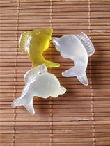 Xiu jade pendant dolphin natural jade pendant manufacturer direct selling girl style can be booked for jade carving handicraft