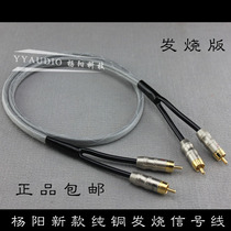 Yang Yang fever audio line double lotus two to two cd audio signal line RCA line pure copper monocrystalline copper wire