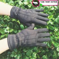 Winter new security guard duty etiquette cold warm thick velvet black gloves