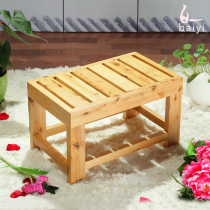 Baiyi wooden barrel bath special step stool