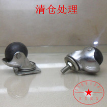 1 5 inch screw 8mm ball wheel universal caster furniture wheel clearance sale rubber wheel 40 ball wheel