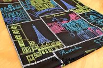 Cotton tribute satin cotton cloth cotton fabric handmade bag fabric 10 yuan half a meter city tall building