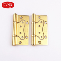 (RYNX Ling Shi)Stainless steel gold Zimu hinge free slotted door hinge 2 pieces price