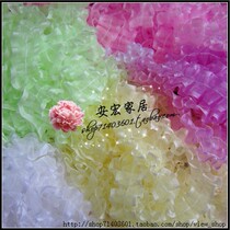 Full curtain clothing doll dress decorated handicraft diy piece lace folded leaf lace