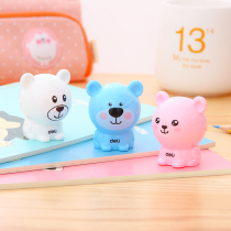 Full 25-Power 0573 Pencil Sharpener Meng Family Mini Cute Bear Pencil Sharpener