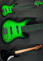 Customer custom custom 5 strings Fenders Deluxe Jazz Bass green electric bass