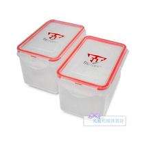 Two-piece F * M*k fresh-keeping box Microwave plastic lunch box Sealed box Storage box Portable bento fresh-keeping lunch box