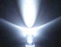 F5 white hair white lamp beads super bright round head transparent light