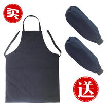 Htr cotton apron anti-Mars welding cooking long apron labor protection apron cotton sleeve