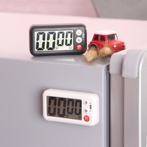 Japanese kitchen timer reminder with magnetic iron big sound big screen countdown timer stopwatch student alarm clock