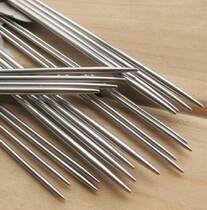  High quality steel needle Stainless steel hollow straight steel needle hollow sweater needle Long needle short needle steel needle straight needle