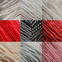 Pearl beaded plastic clothing accessories Round handmade diy bridal headdress Wedding accessories loose beads imitation pearls