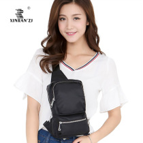 XINRAN  ZJ multiple pockets fat pussy carry-on sport long shoulder strap adjustable left and right shoulder lady with small chest bag