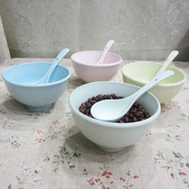 Clear Barn Dumped Goods Foreign Trade Export Ceramics Macarons Color Series Pure color small rice bowls 4 5 inch special price 4 only 16