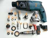 BORUI BORUI 2615 Percussion Drill Accessories Shell Front Shell Aluminum Bracket Spindle Transmission Tooth 2614 Gear