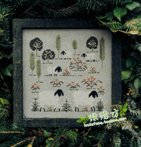 European and American Magazine cross stitch kit French DMC embroidery hillside sheep gray embroidered cloth